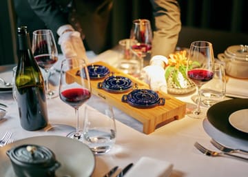 Staub Servierhalter für 3 Mini-Töpfe - Bambus - STAUB