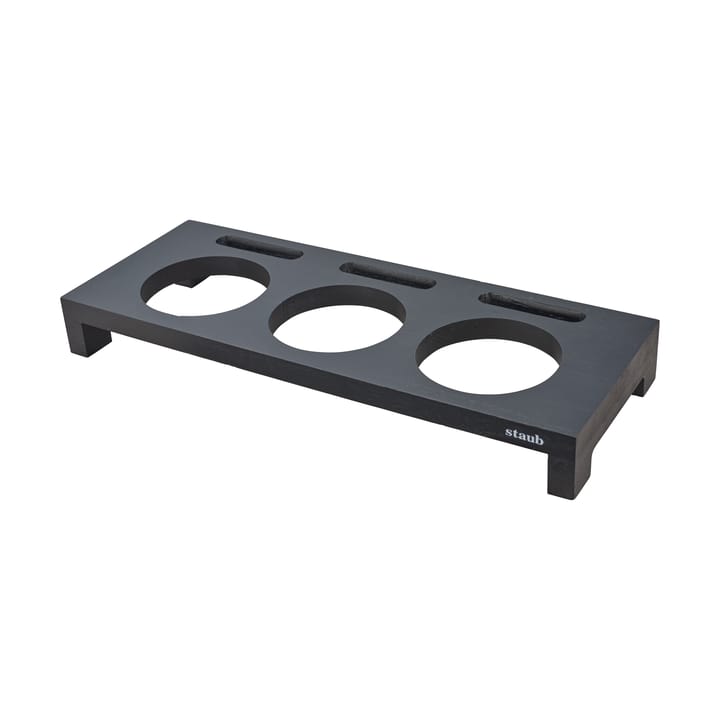 Staub Servierhalter für 3 Mini-Töpfe - Schwarz - STAUB