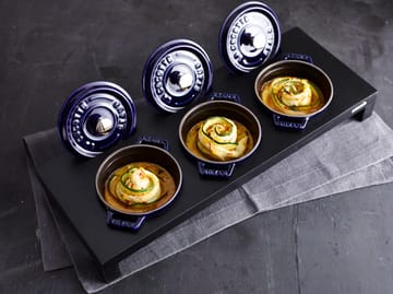 Staub Servierhalter für 3 Mini-Töpfe - Schwarz - STAUB