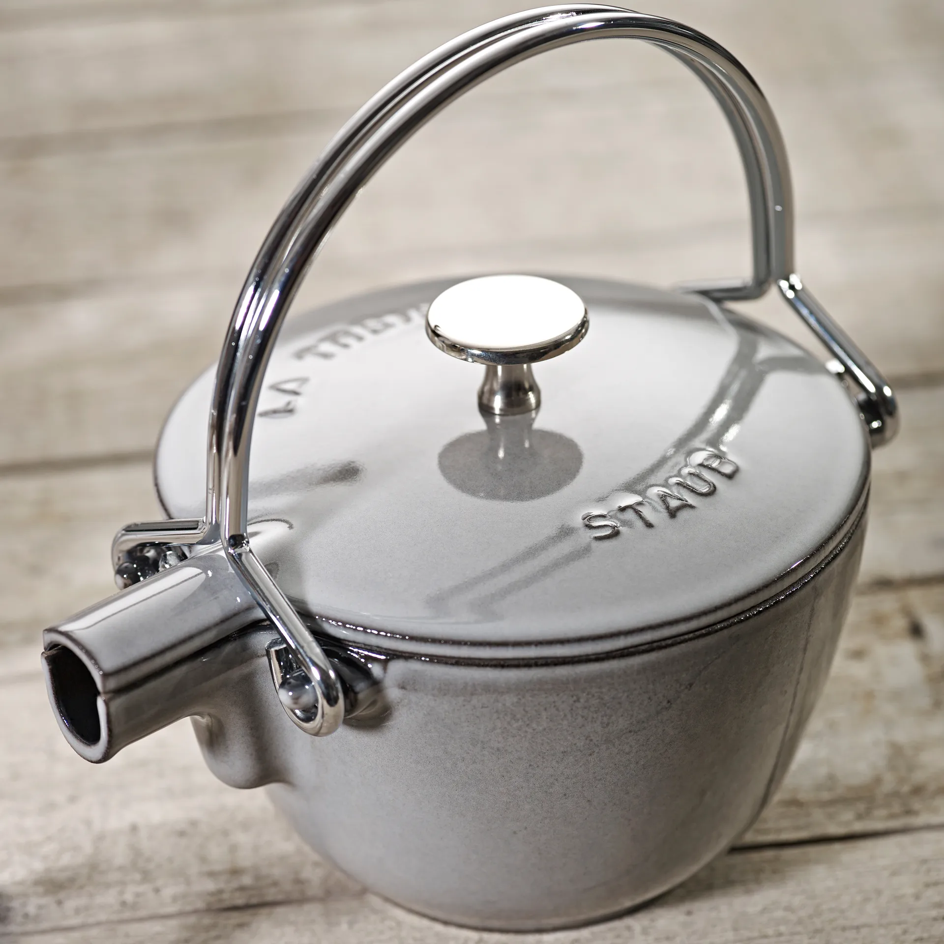 Staub Teekanne rund 1,15 L, Grau STAUB