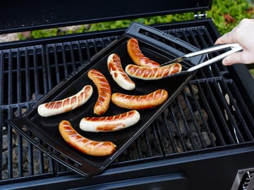 Staub Teppanyaki Bratplatte mit Griffen 38x25 cm - Schwarz - STAUB