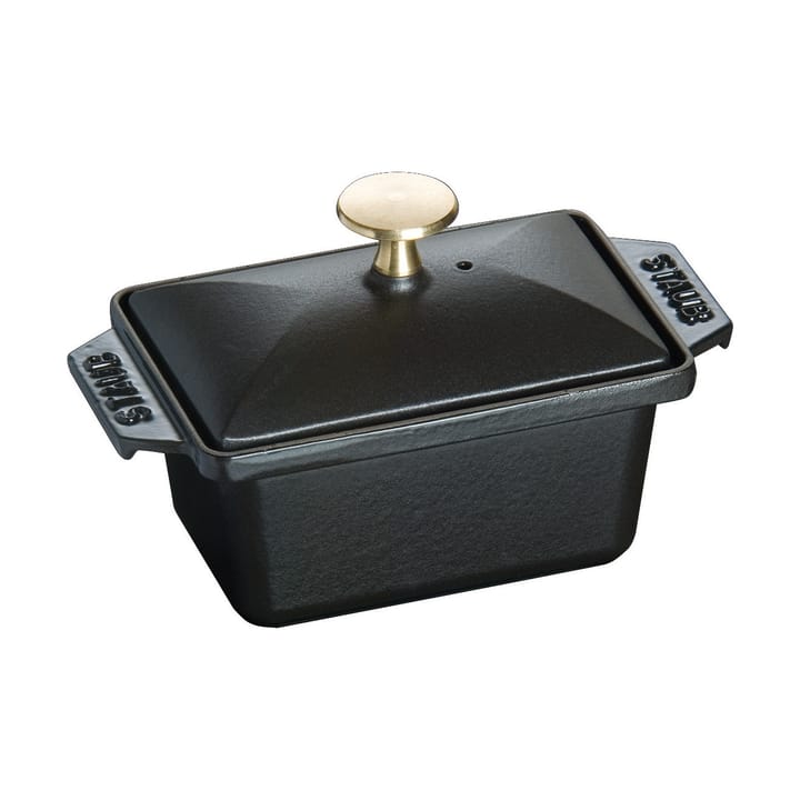 Staub Terrine Backfrom Gusseisen schwarz - 15x11 cm - STAUB