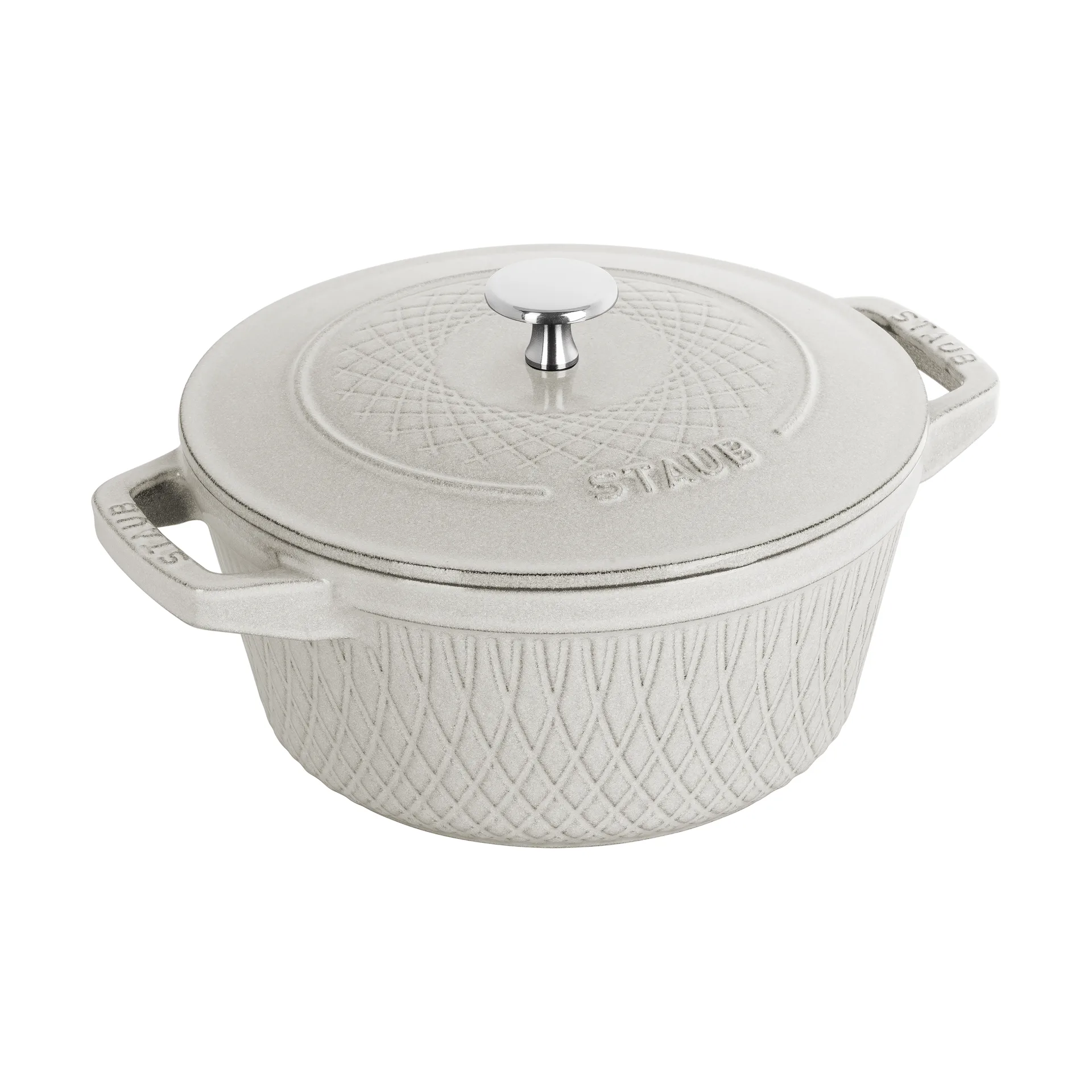 Staub Twister La Cocotte Topf 4 L, White truffle STAUB