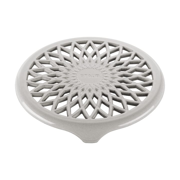 Staub Twister Topfuntersetzer 18,5x19 cm - White truffle - STAUB
