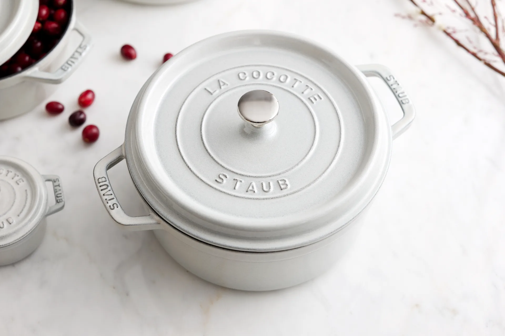 Staub White Truffle Topf, 5,2 l STAUB