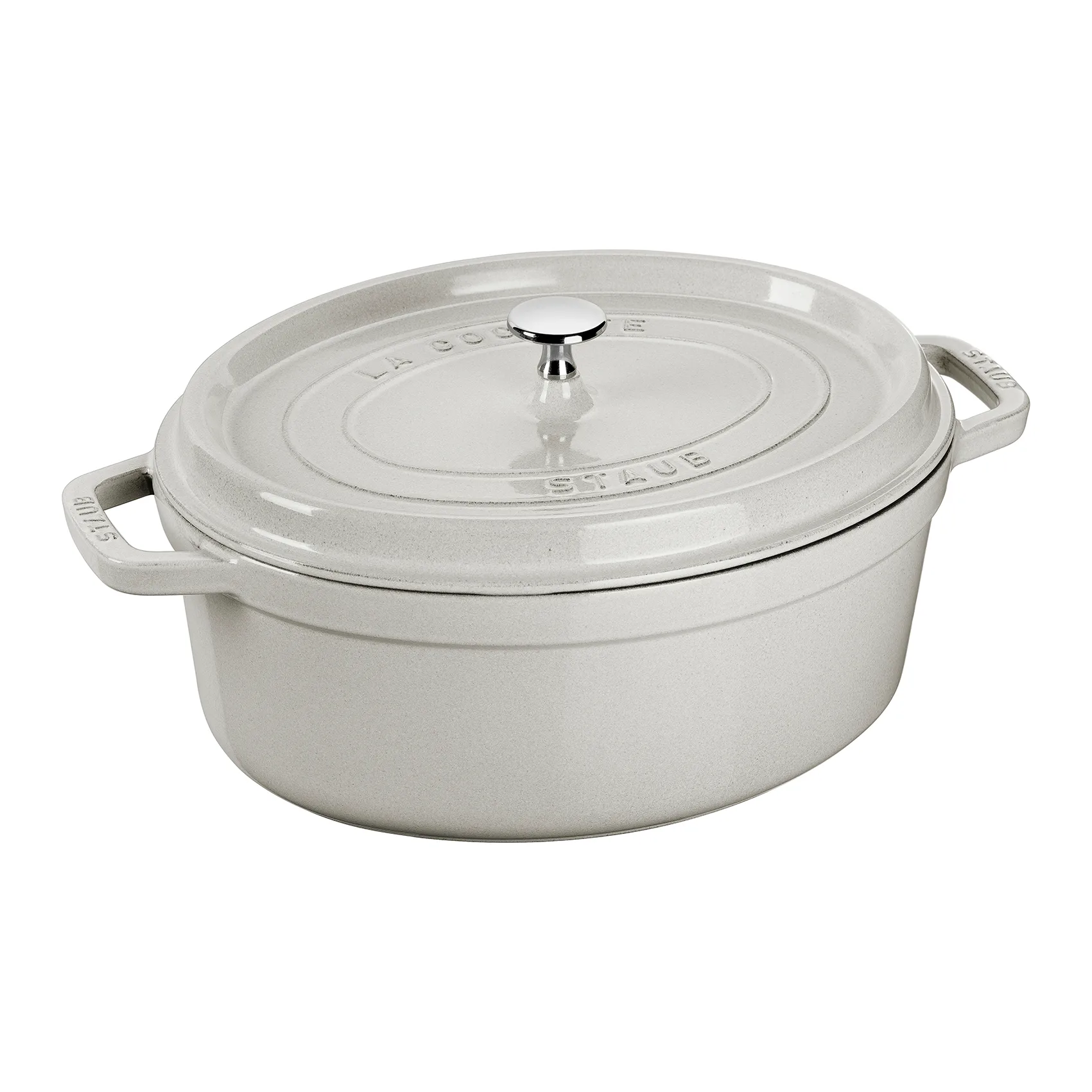 Staub White Truffle Topf oval, 4,2 l STAUB