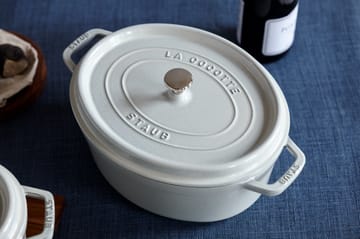 Staub White Truffle Topf oval - 8 l - STAUB