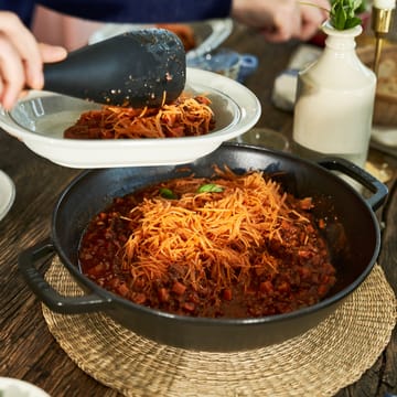 Wok mit Glasdeckel Ø30cm 4,4 L - Schwarz - STAUB