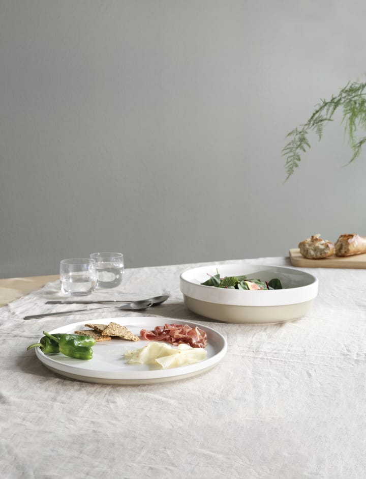 Agnes Servierplatte Ø 30 cm, Sand-Weiß Stelton
