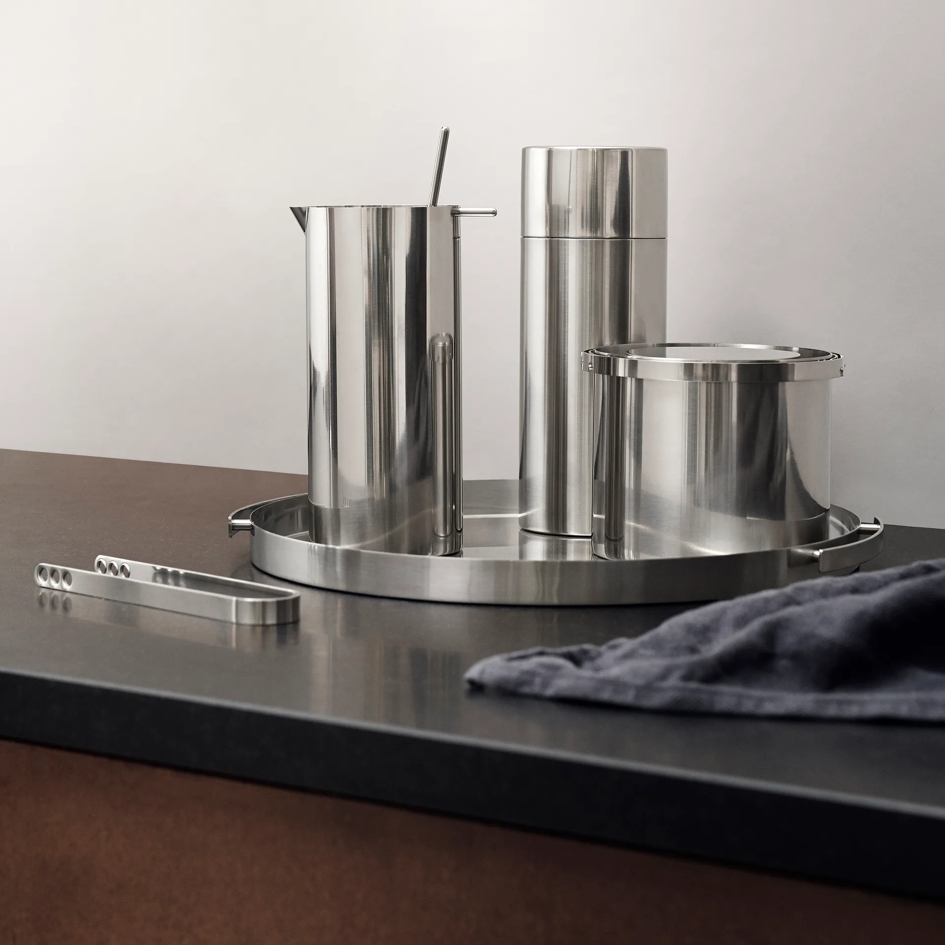 AJ cylinda-line Cocktail-Behälter 1 l, Edelstahl Stelton