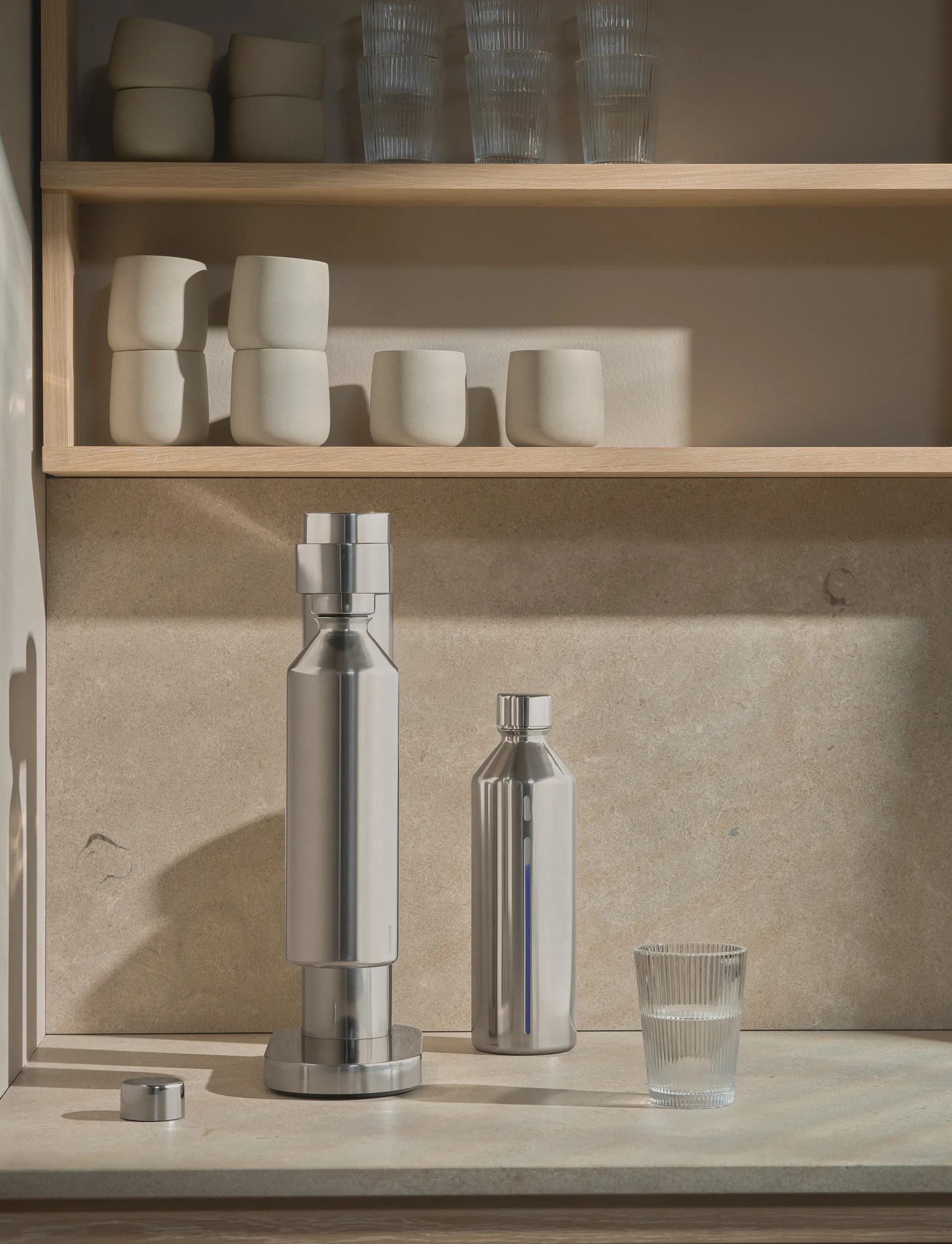 Brus Flasche für Wassersprudler 1,2 L, Steel Stelton