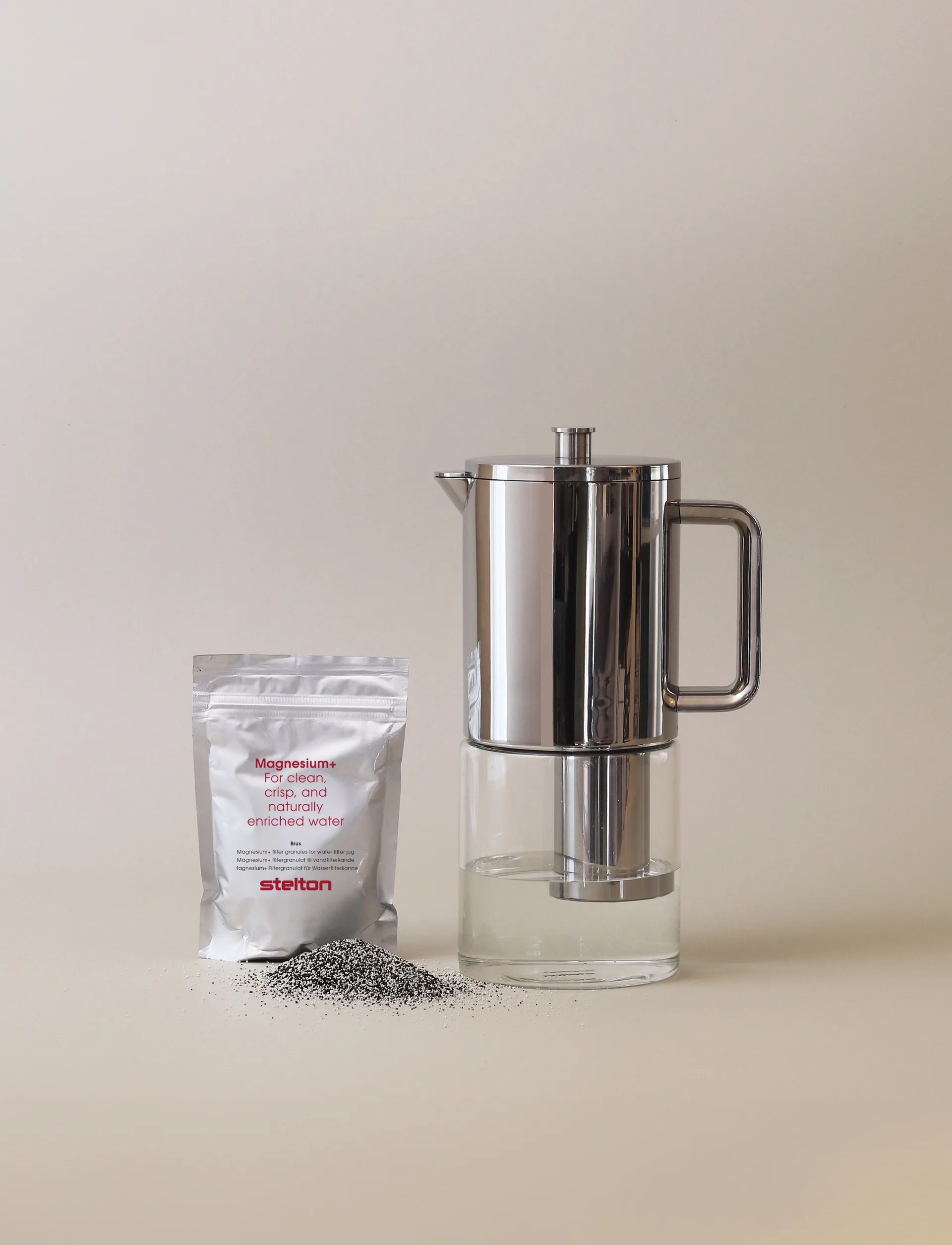 Brus Magnesium+ Filtergranulat für Wasserfilter, Black, white, 3-pack Stelton