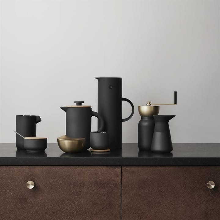 Collar Kaffeemühle, Schwarz-Messing Stelton