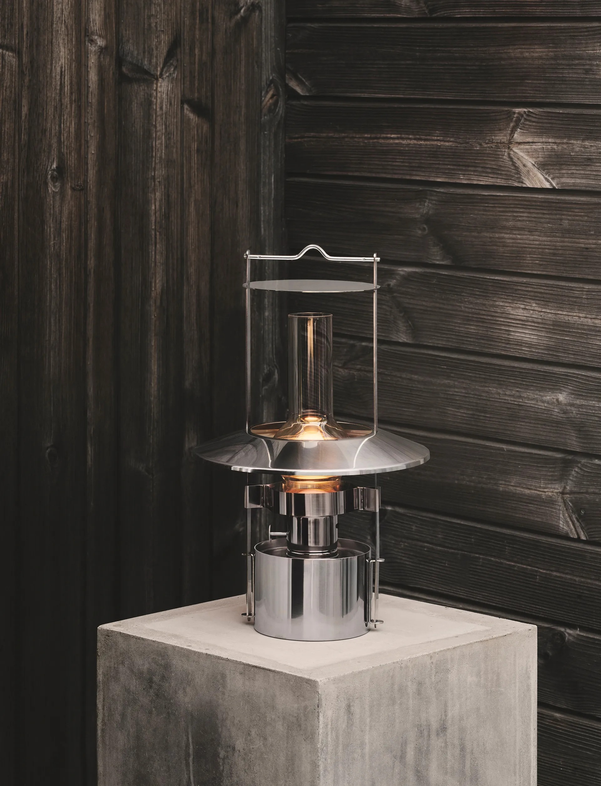 EM kabellose Schiffsleuchte 43 cm, Steel Stelton