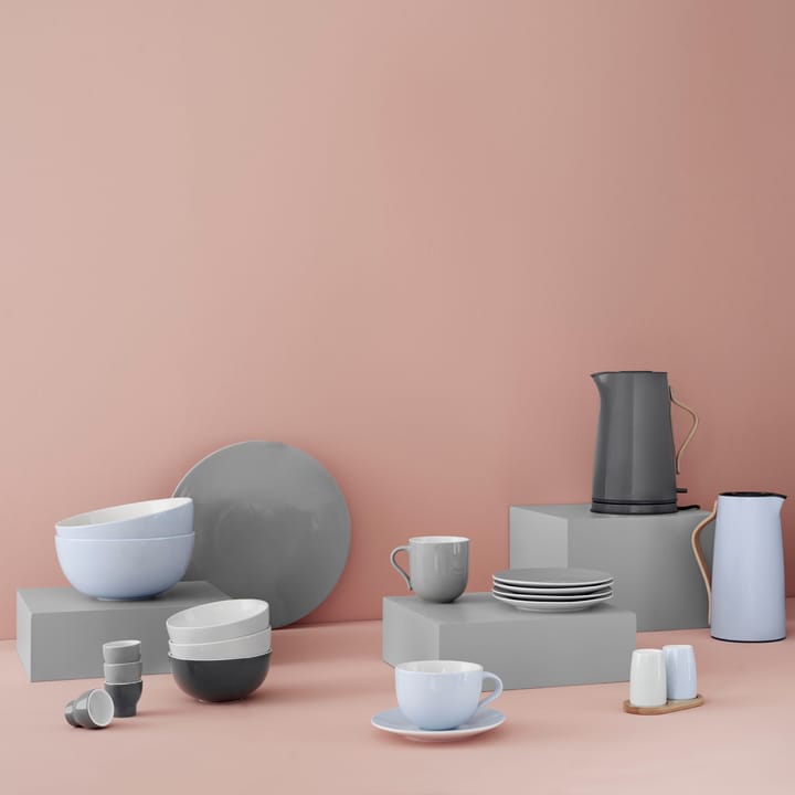 Emma Teller 2er Pack, Grau Stelton