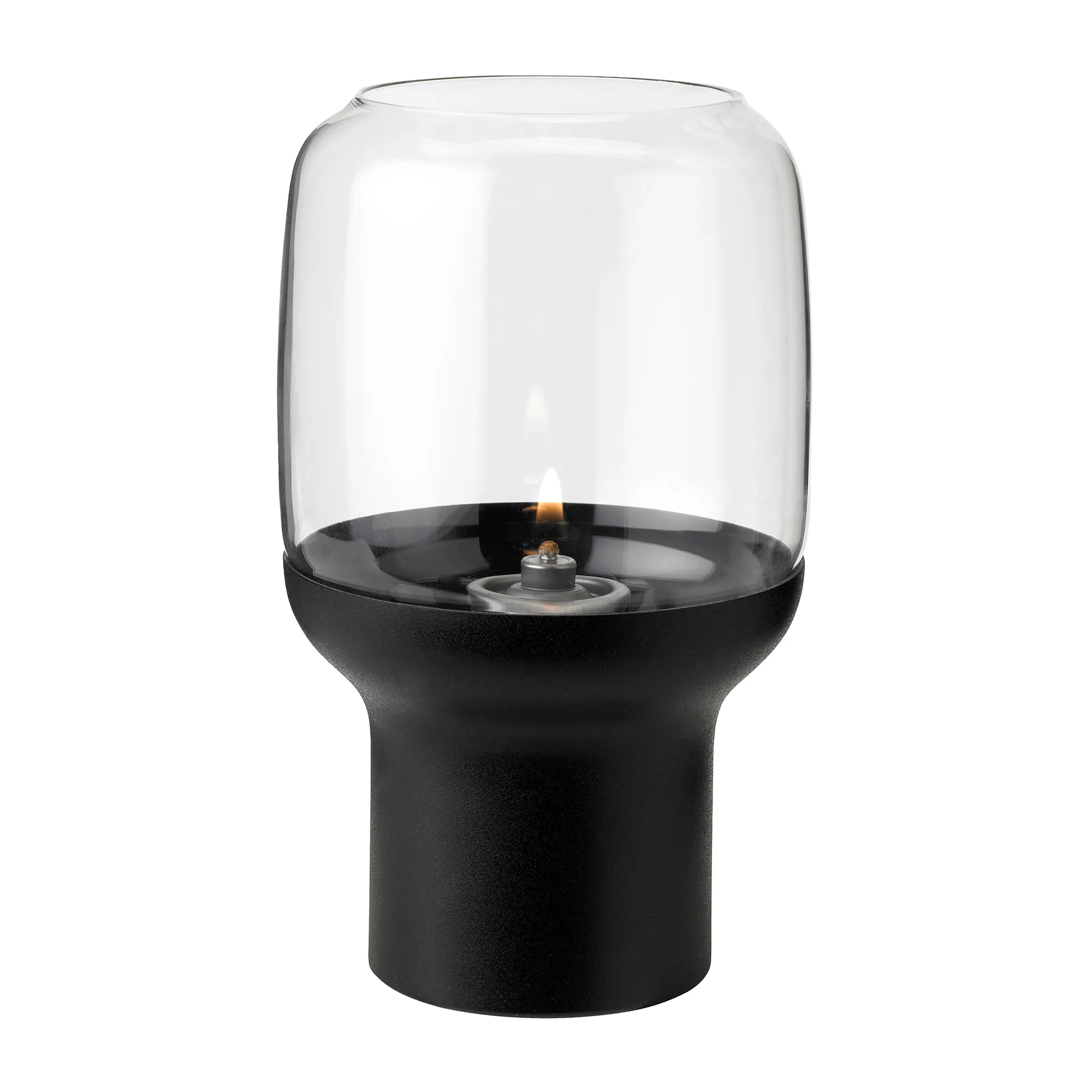 Hoop hurricane Windlicht Ø10cm, Schwarz Stelton
