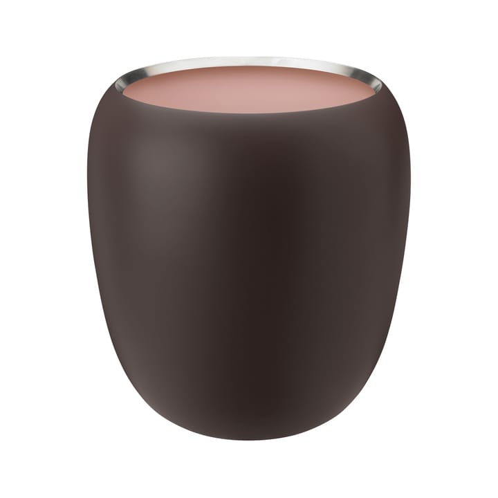 Ora Vase 20cm - Dark powder-powder - Stelton