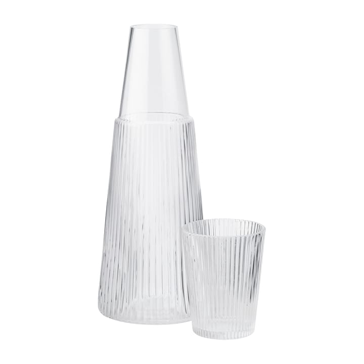 Pilastro Karaffe mit Wasserglas - Clear - Stelton