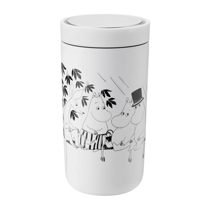 To Go Click Mumin Becher 0,2 l - Soft white-black - Stelton