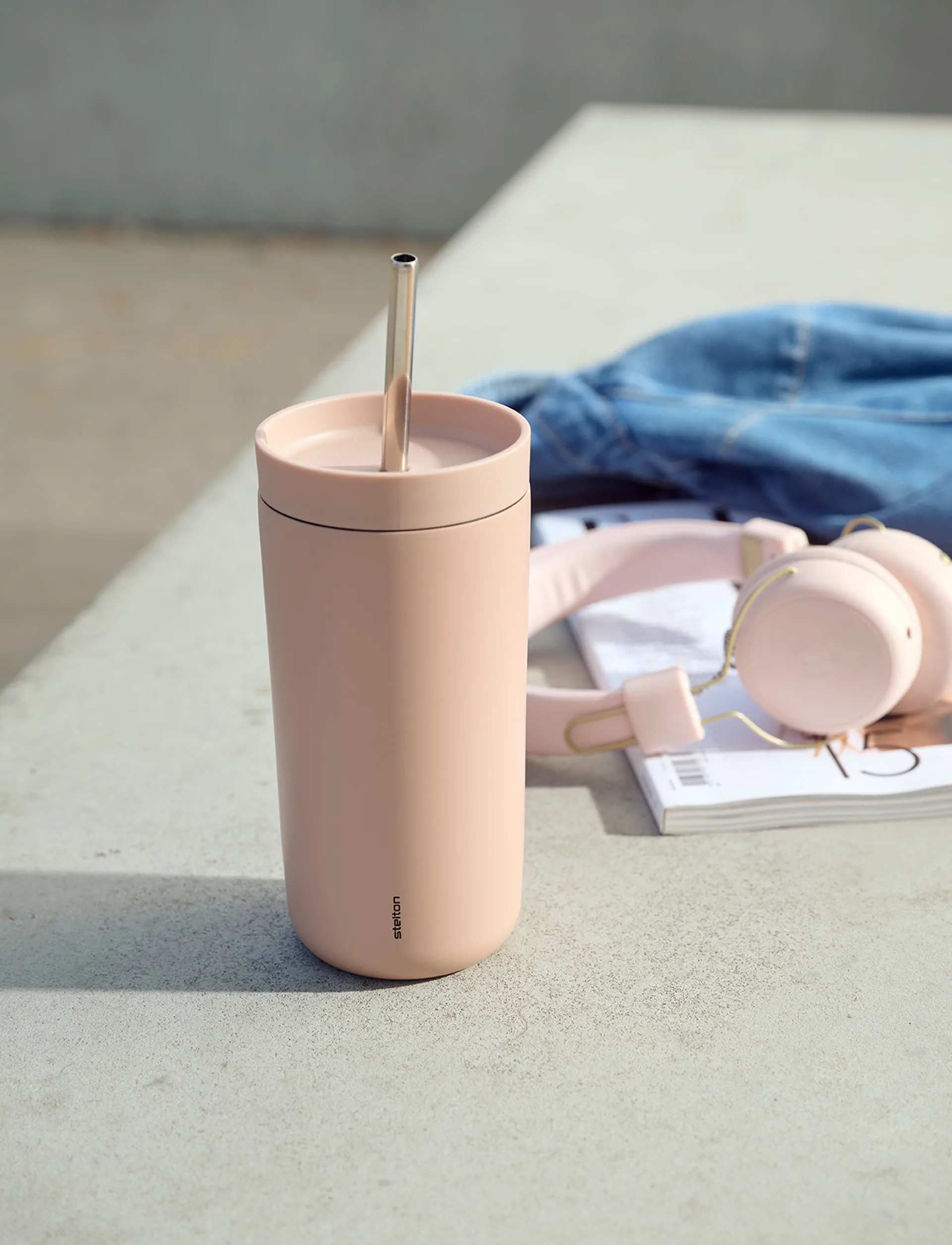 To Go Sip Thermobecher mit Strohhalm 0,4 L, Heather Stelton