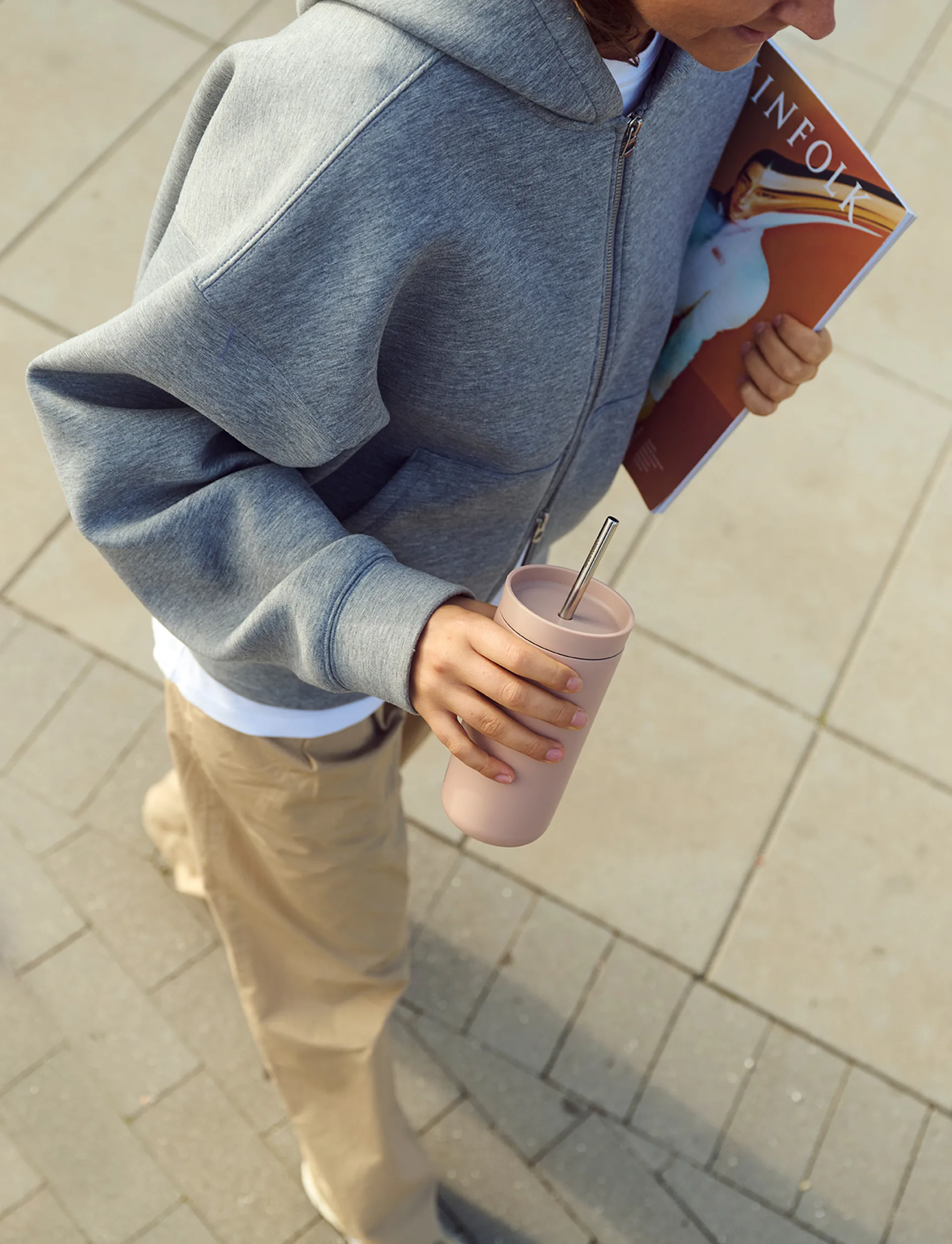 To Go Sip Thermobecher mit Strohhalm 0,4 L, Heather Stelton