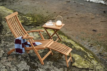 Lobby Liegestuhl teak - Inkl. Tablett und Regenschutz - Stockamöllan