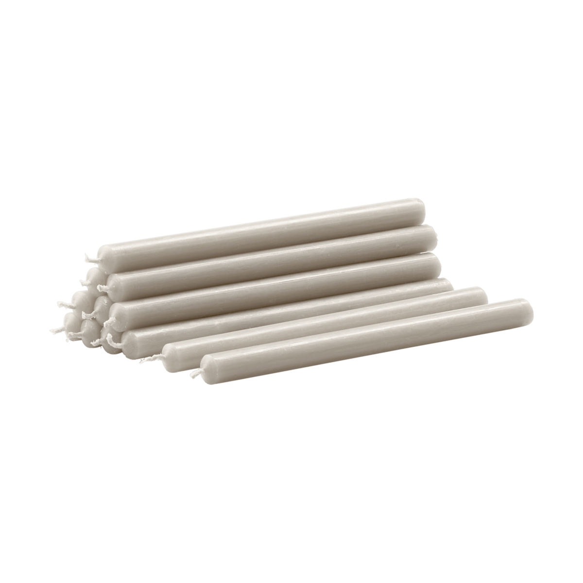 STOFF Nagel Kerzen 12er Pack Linen grey
