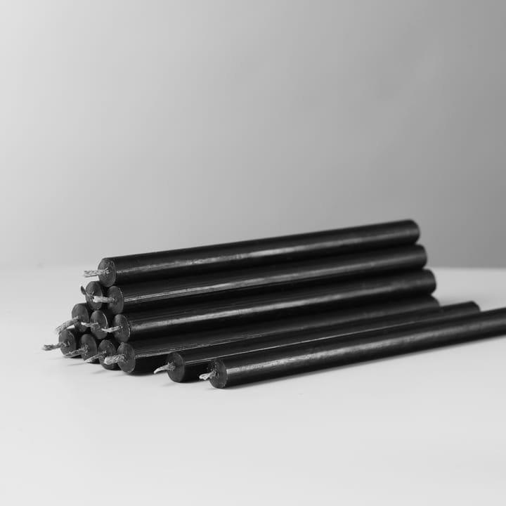 Nagel Kerzen 12er-Pack, Schwarz STOFF