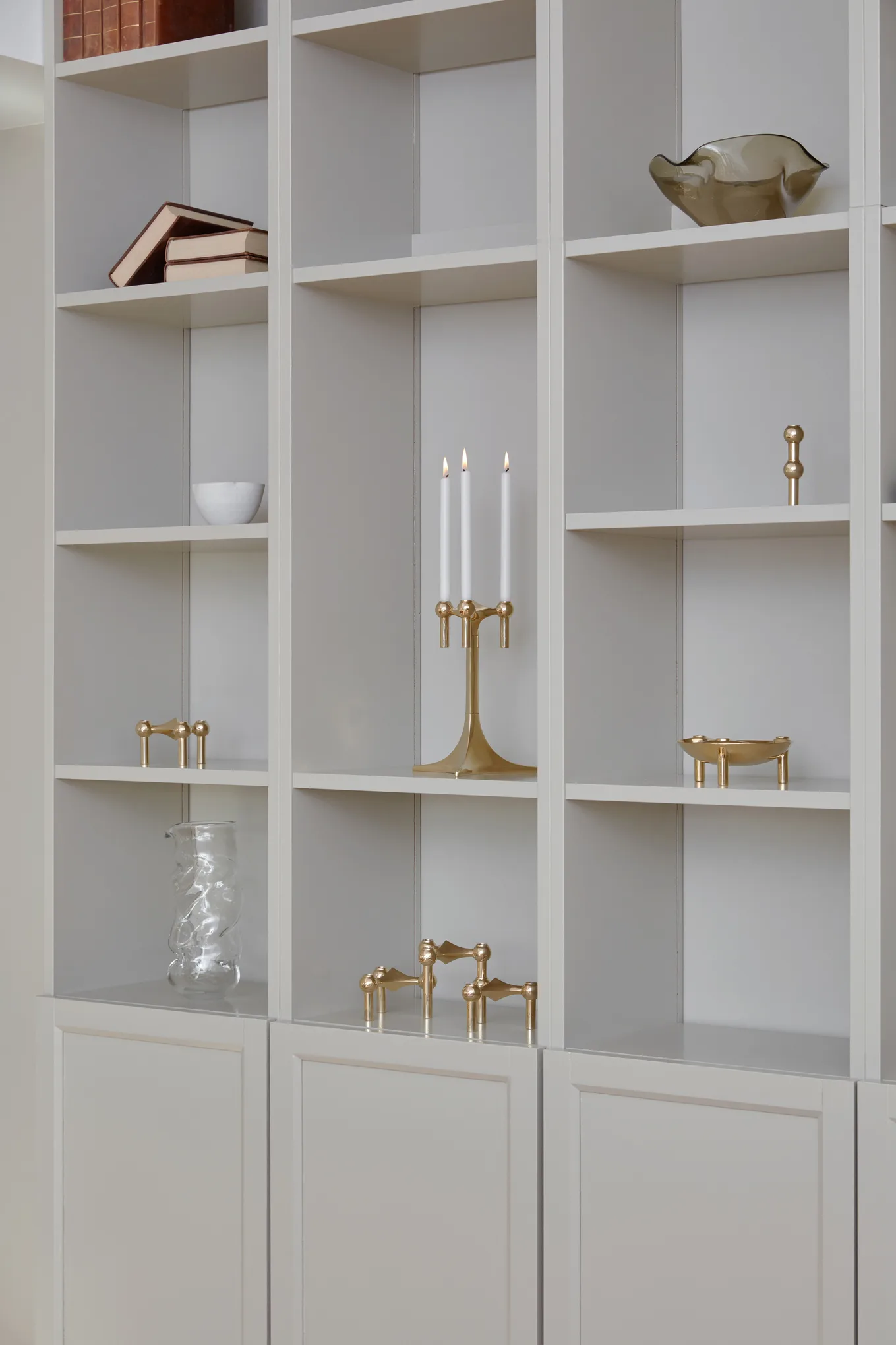 Nagel Kerzen 12er-Pack, Weiß STOFF