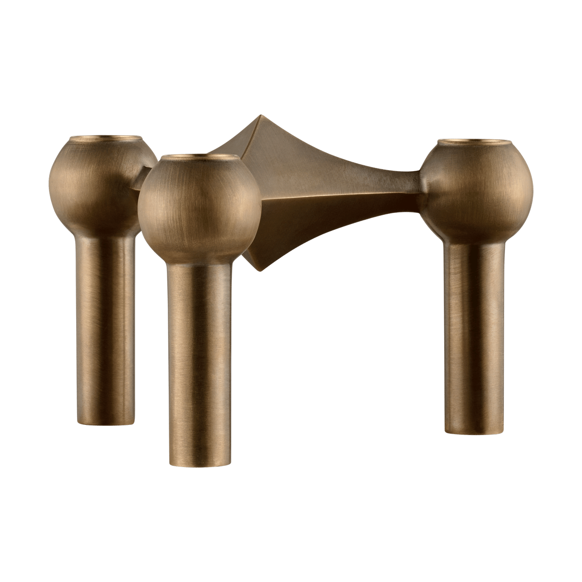 STOFF Nagel Kerzenhalter Bronzed brass