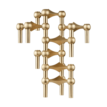 Nagel Kerzenhalter - Gebürsteter Messing - STOFF
