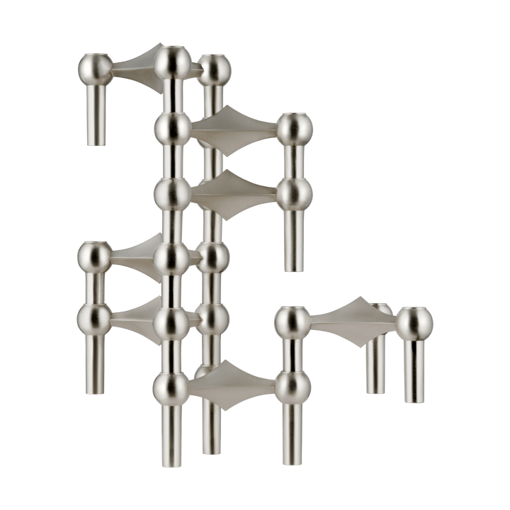 Nagel Kerzenhalter, Gebürstetes Chrom STOFF