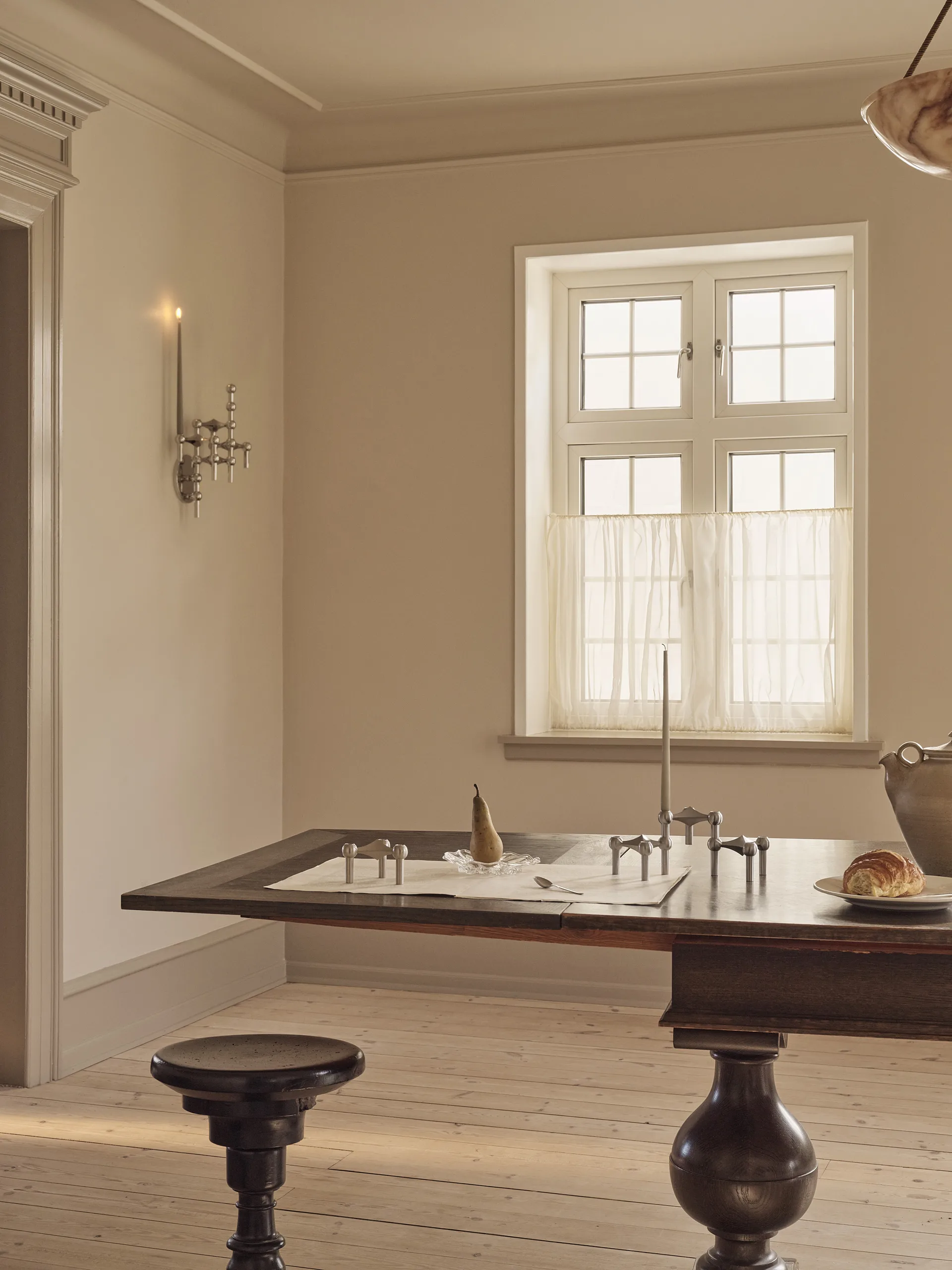 Nagel Kerzenhalter, Gebürstetes Chrom STOFF