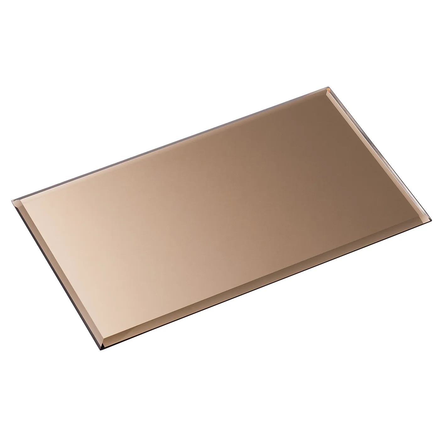 Nagel Glasplatte rectangular, Smoked brown STOFF Nagel