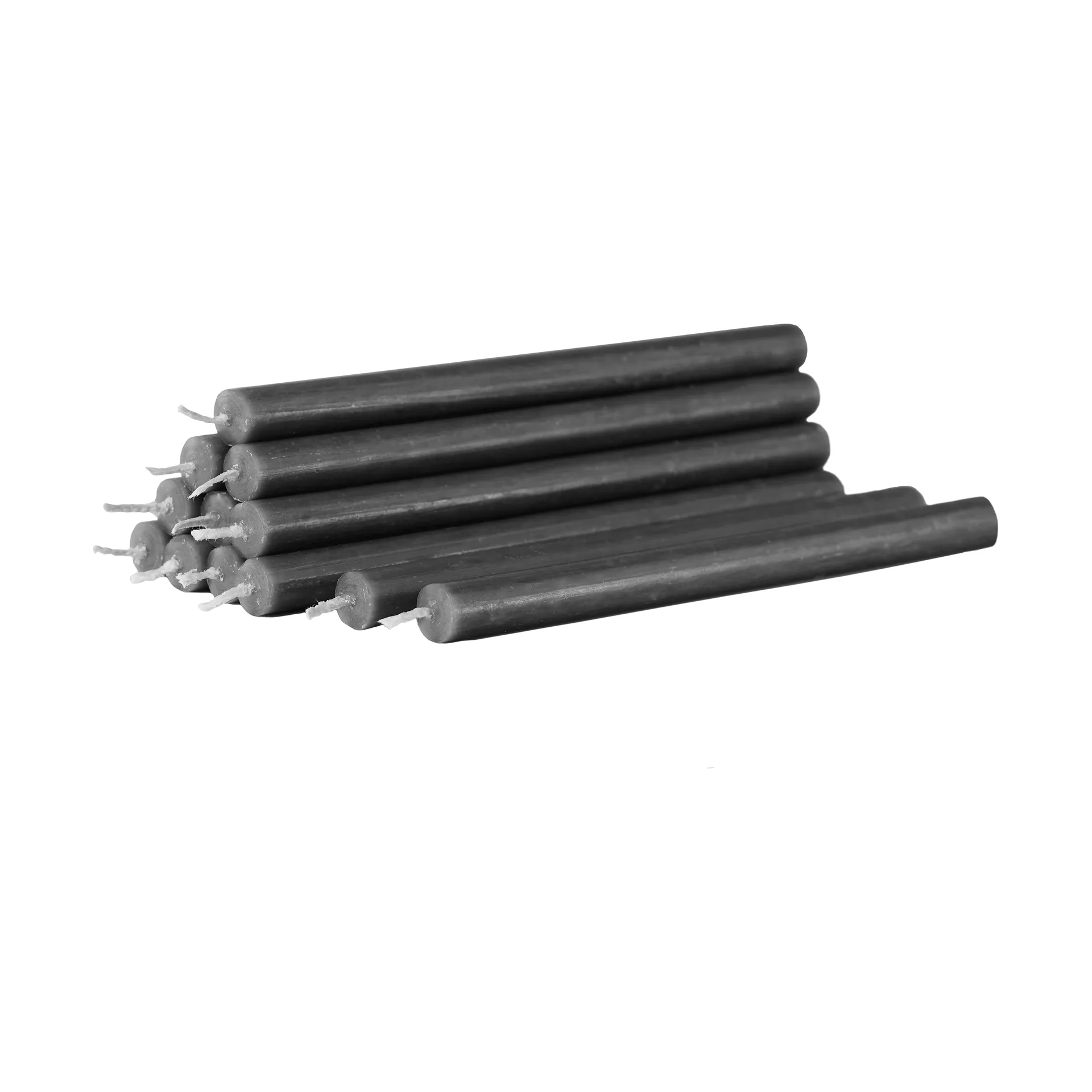 Nagel Kerzen 12er-Pack, Anthrazitgrau STOFF Nagel