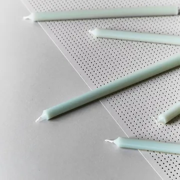Nagel Kerzen 12er-Pack - Hellgrün - STOFF Nagel