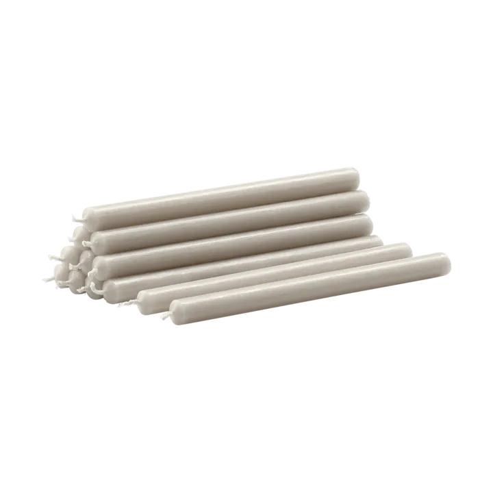 Nagel Kerzen 12er-Pack - Linen grey - STOFF Nagel