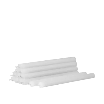 Nagel Kerzen 12er-Pack - Weiß - STOFF Nagel