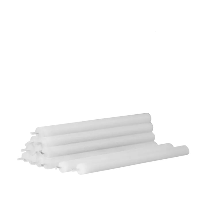 Nagel Kerzen 12er-Pack - Weiß - STOFF Nagel