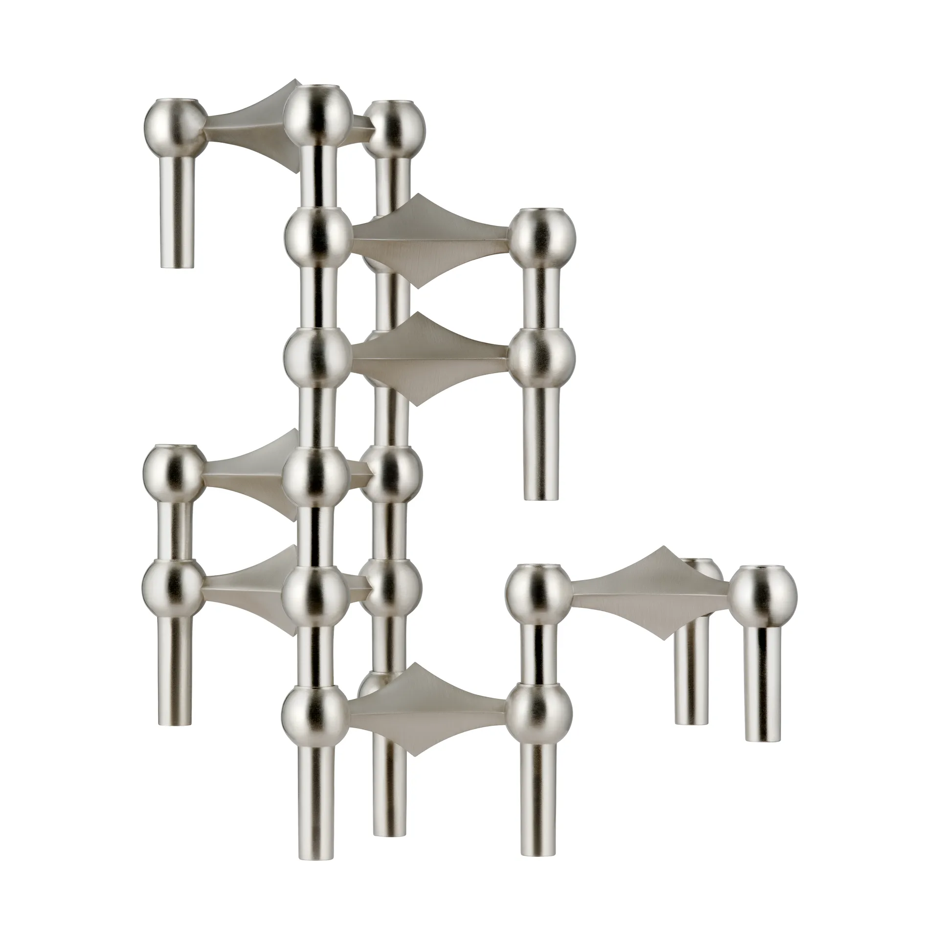 Nagel Kerzenhalter, Gebürstetes Chrom STOFF Nagel