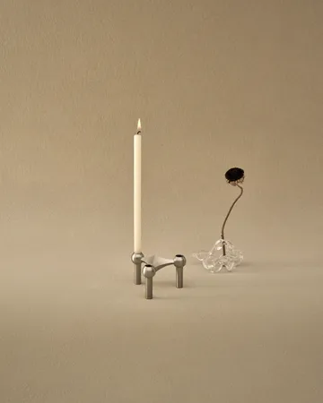 Nagel Kerzenhalter - Gebürstetes Chrom - STOFF Nagel