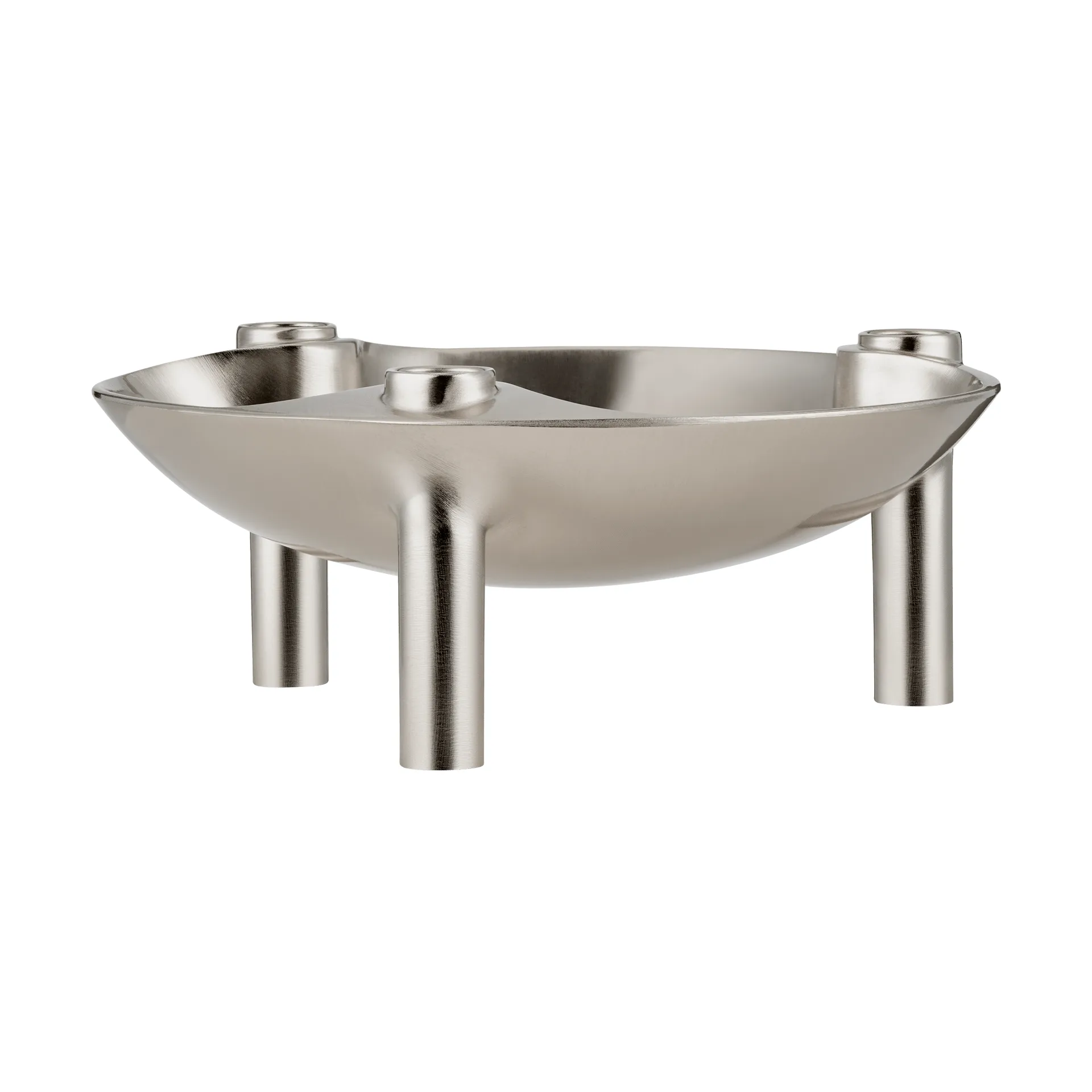 Nagel Schale, Gebürstetes Chrom STOFF Nagel