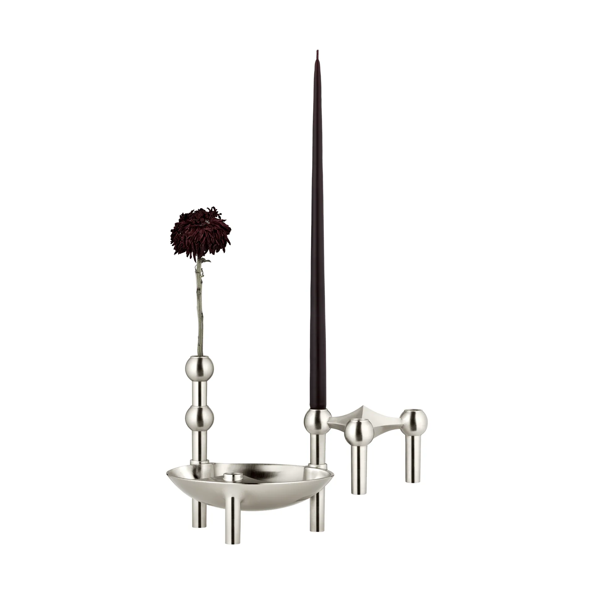 Nagel Schale, Gebürstetes Chrom STOFF Nagel