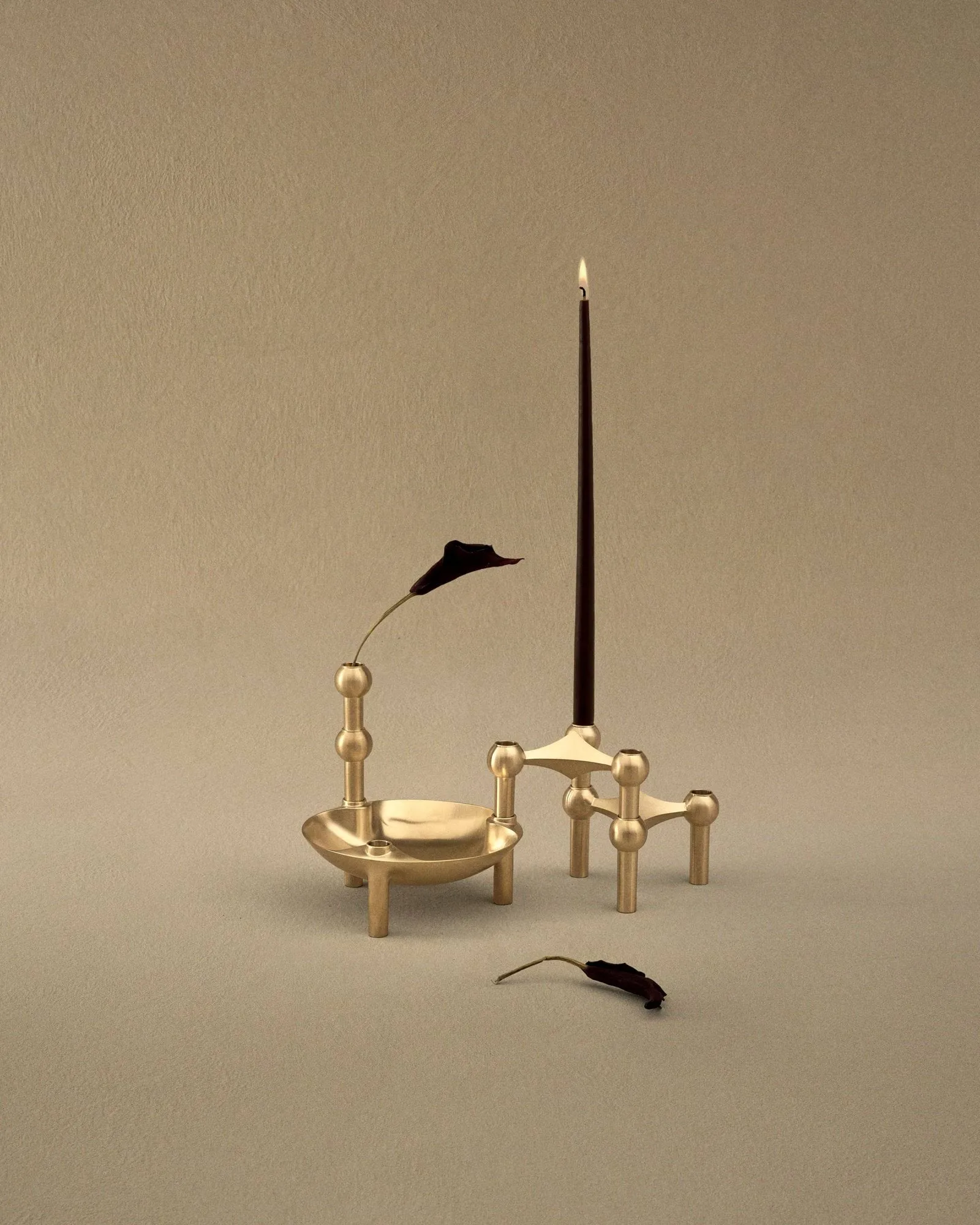 Nagel Schale, Gebürstetes Messing STOFF Nagel