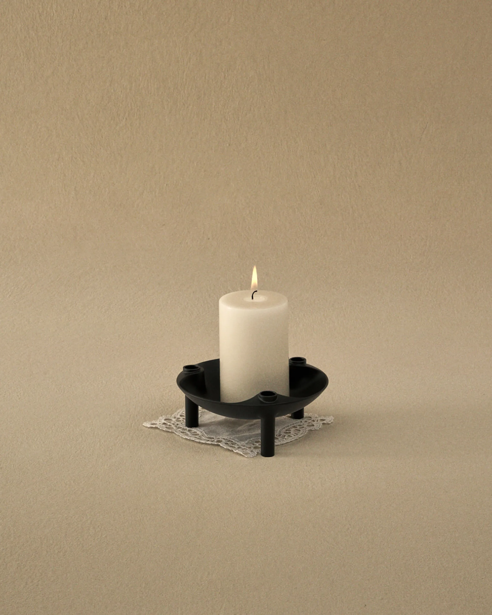 Nagel Schale, Schwarz STOFF Nagel