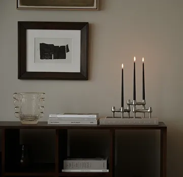 STOFF Nagel BMF Kerzenhalter 3er Pack - Gebürstetes Chrom - STOFF Nagel