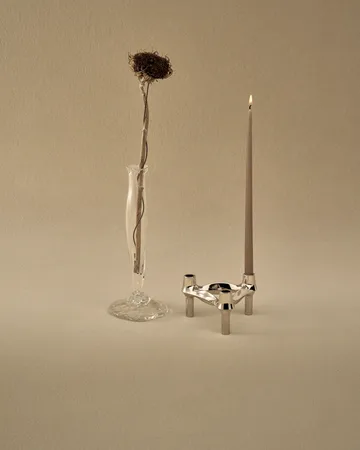 STOFF Nagel BMF Kerzenhalter - Chrom - STOFF Nagel