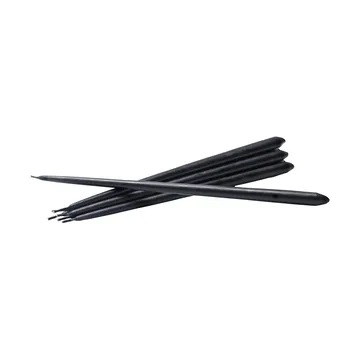 STOFF Nagel kegelförmige Kerzen von ester & erik 6er-Pack - Black - STOFF Nagel
