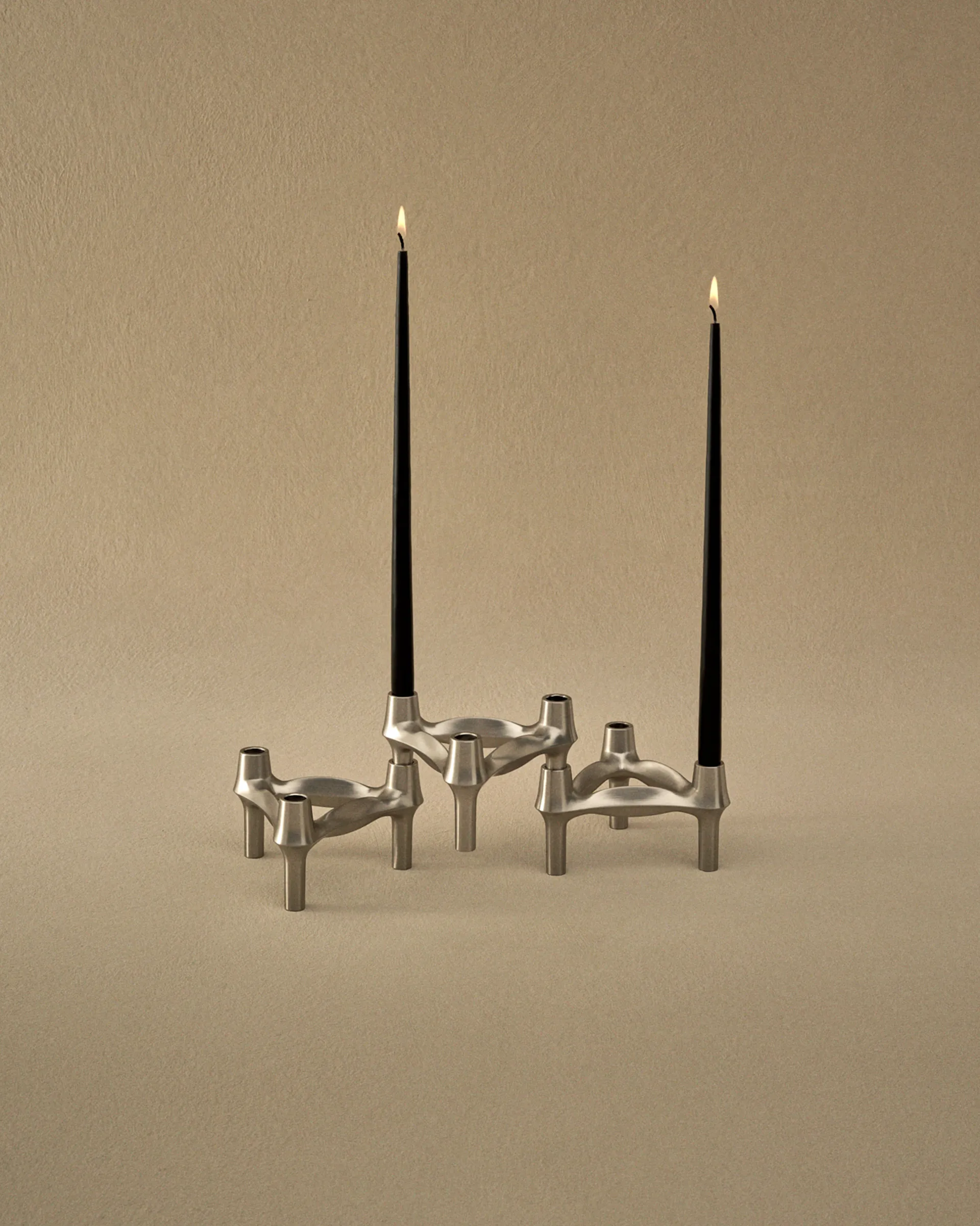 STOFF Nagel kegelförmige Kerzen von ester & erik 6er-Pack, Black STOFF Nagel