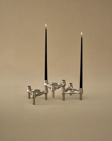 STOFF Nagel kegelförmige Kerzen von ester & erik 6er-Pack - Black - STOFF Nagel